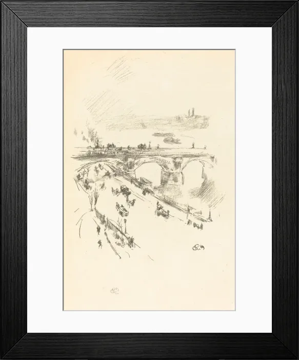 Framed Print : Waterloo Bridge, 1896. Creator: James Abbott McNeill Whistler Framed Print : Waterloo Bridge, 1896. Creator: James Abbott McNeill Whistler