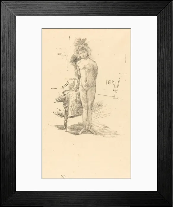 Framed Print : Little London Model, 1896. Creator: James Abbott McNeill Whistler Framed Print : Little London Model, 1896. Creator: James Abbott McNeill Whistler