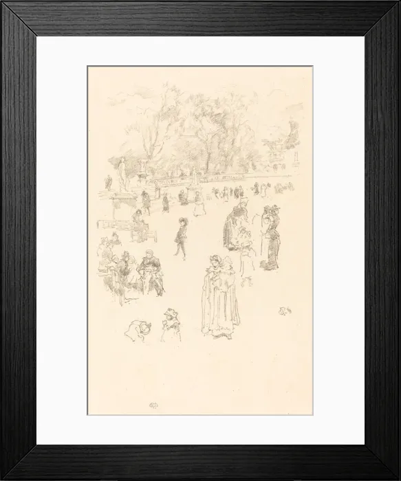 Framed Print : Nursemaids: Les Bonnes du Luxembourg, 1894. Creator Framed Print : Nursemaids: Les Bonnes du Luxembourg, 1894. Creator