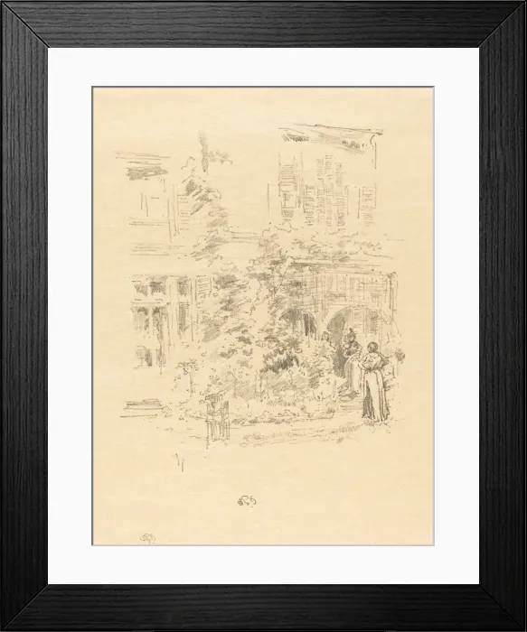 Framed Print : The Garden Porch, 1894. Creator: James Abbott McNeill Whistler