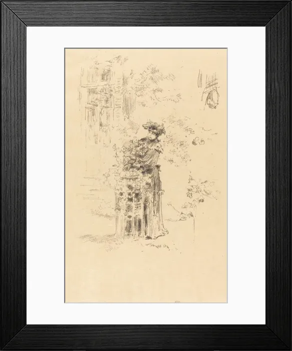 Framed Print : La Belle Jardiniere, 1894. Creator: James Abbott McNeill Whistler Framed Print : La Belle Jardiniere, 1894. Creator: James Abbott McNeill Whistler