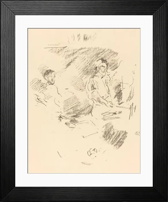 Framed Print : The Strong Arm, 1895. Creator: James Abbott McNeill Whistler Framed Print : The Strong Arm, 1895. Creator: James Abbott McNeill Whistler