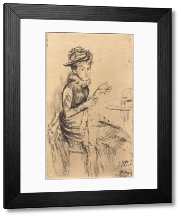 Framed Print : Tatting, c. 1873. Creator: James Abbott McNeill Whistler Framed Print : Tatting, c. 1873. Creator: James Abbott McNeill Whistler