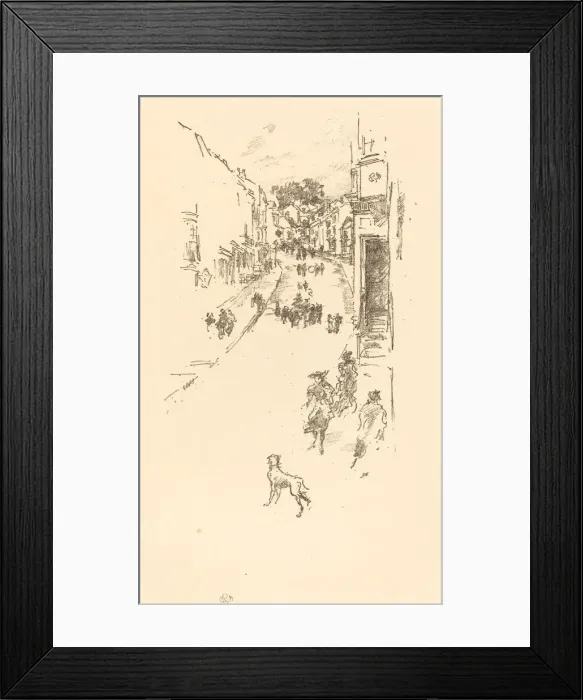 Framed Print : Sunday, Lyme Regis, 1895. Creator: James Abbott McNeill Whistler Framed Print : Sunday, Lyme Regis, 1895. Creator: James Abbott McNeill Whistler