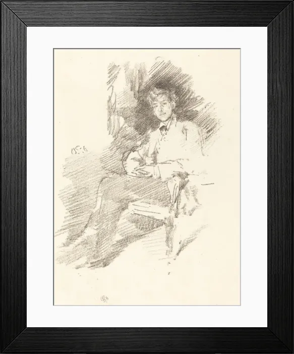 Framed Print : Walter Sickert, 1895. Creator: James Abbott McNeill Whistler Framed Print : Walter Sickert, 1895. Creator: James Abbott McNeill Whistler