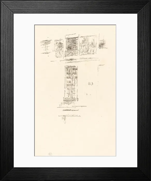 Framed Print : Hotel Colbert, Windows, 1891. Creator: James Abbott McNeill Whistler Framed Print : Hotel Colbert, Windows, 1891. Creator: James Abbott McNeill Whistler