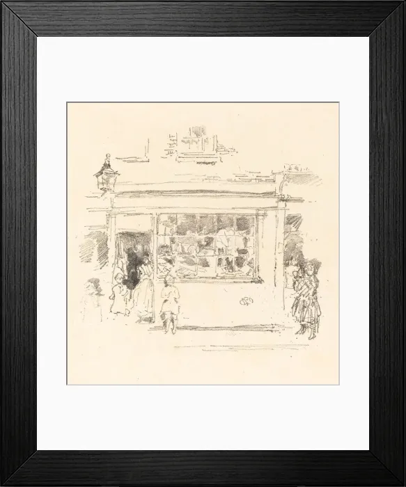 Framed Print : Drury Lane Rags, 1888. Creator: James Abbott McNeill Whistler Framed Print : Drury Lane Rags, 1888. Creator: James Abbott McNeill Whistler
