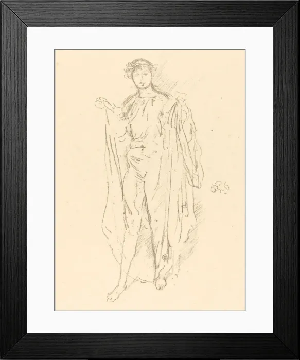 Framed Print : The Girl, c. 1891. Creator: James Abbott McNeill Whistler Framed Print : The Girl, c. 1891. Creator: James Abbott McNeill Whistler