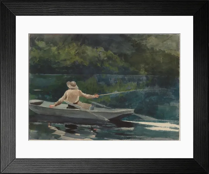 Framed Print : Casting, Number Two, 1894. Creator: Winslow Homer Framed Print : Casting, Number Two, 1894. Creator: Winslow Homer