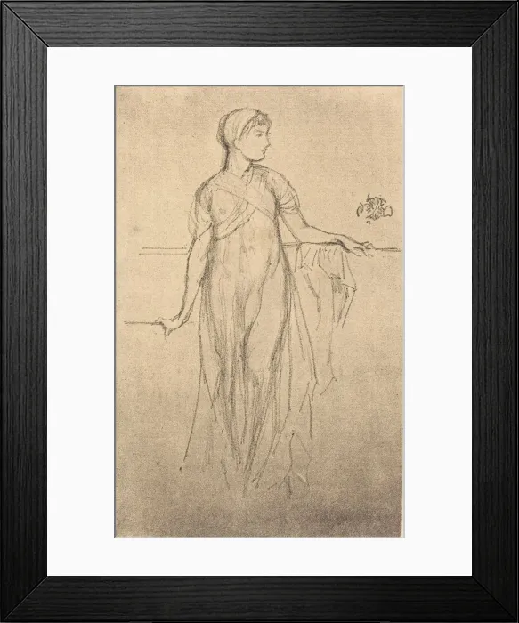 Framed Print : Study, 1879. Creator: James Abbott McNeill Whistler Framed Print : Study, 1879. Creator: James Abbott McNeill Whistler