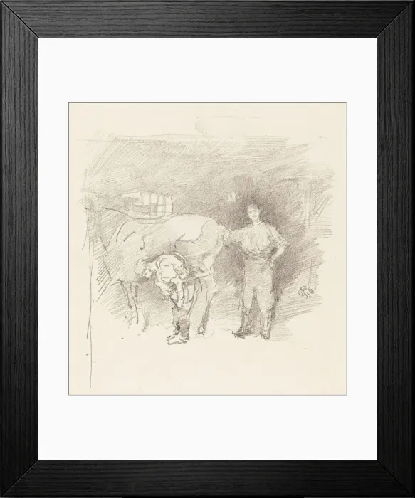 Framed Print : The Farriers, 1888. Creator: James Abbott McNeill Whistler Framed Print : The Farriers, 1888. Creator: James Abbott McNeill Whistler
