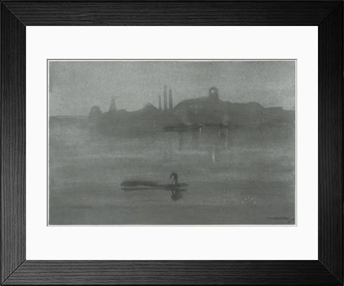 Framed Print : Nocturne, 1878. Creator: James Abbott McNeill Whistler Framed Print : Nocturne, 1878. Creator: James Abbott McNeill Whistler