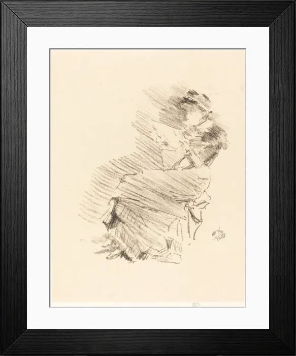 Framed Print : Reading, 1879 / 1887. Creator: James Abbott McNeill Whistler Framed Print : Reading, 1879 / 1887. Creator: James Abbott McNeill Whistler