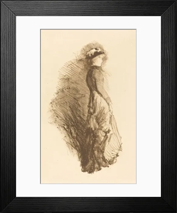 Framed Print : Study, 1878. Creator: James Abbott McNeill Whistler Framed Print : Study, 1878. Creator: James Abbott McNeill Whistler