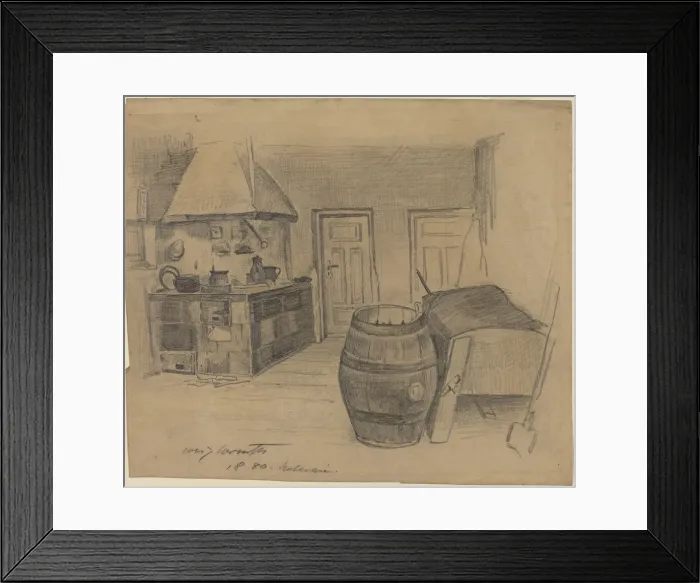 Framed Print : Interior, 1880. Creator: Lovis Corinth Framed Print : Interior, 1880. Creator: Lovis Corinth