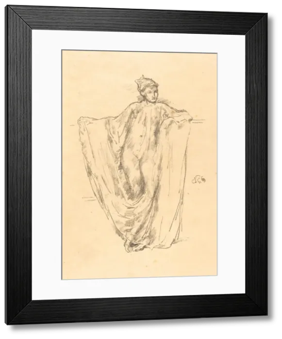 Framed Print : Figure Study, 1894. Creator: James Abbott McNeill Whistler Framed Print : Figure Study, 1894. Creator: James Abbott McNeill Whistler