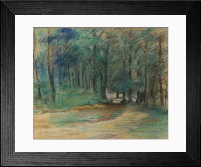 Framed Print : Woodland Path, 1890s. Creator: Lovis Corinth Framed Print : Woodland Path, 1890s. Creator: Lovis Corinth