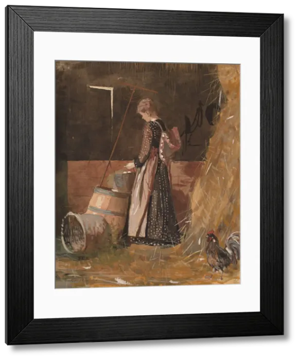Framed Print : Fresh Eggs, 1874. Creator: Winslow Homer Framed Print : Fresh Eggs, 1874. Creator: Winslow Homer