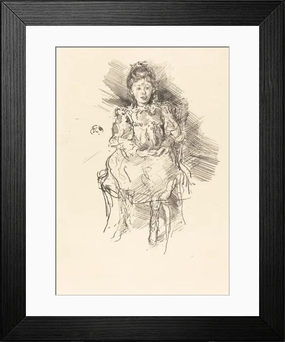 Framed Print : Little Dorothy, 1896. Creator: James Abbott McNeill Whistler Framed Print : Little Dorothy, 1896. Creator: James Abbott McNeill Whistler