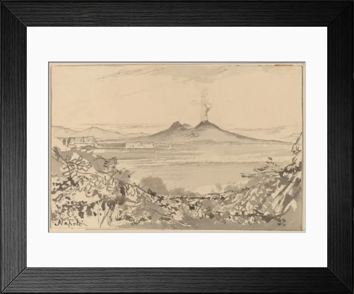 Framed Print : Napoli, 1884 / 1885. Creator: Edward Lear Framed Print : Napoli, 1884 / 1885. Creator: Edward Lear