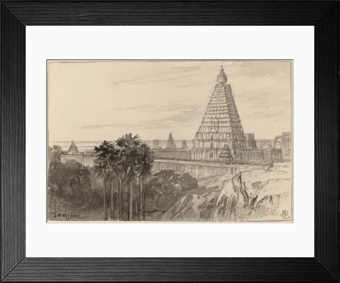 Framed Print : Tanjore, India, 1884 / 1885. Creator: Edward Lear Framed Print : Tanjore, India, 1884 / 1885. Creator: Edward Lear