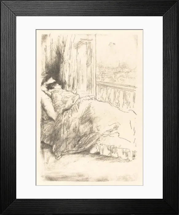 Framed Print : By the Balcony, 1896. Creator: James Abbott McNeill Whistler Framed Print : By the Balcony, 1896. Creator: James Abbott McNeill Whistler