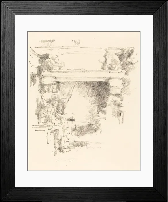 Framed Print : The Fireplace, 1893. Creator: James Abbott McNeill Whistler Framed Print : The Fireplace, 1893. Creator: James Abbott McNeill Whistler
