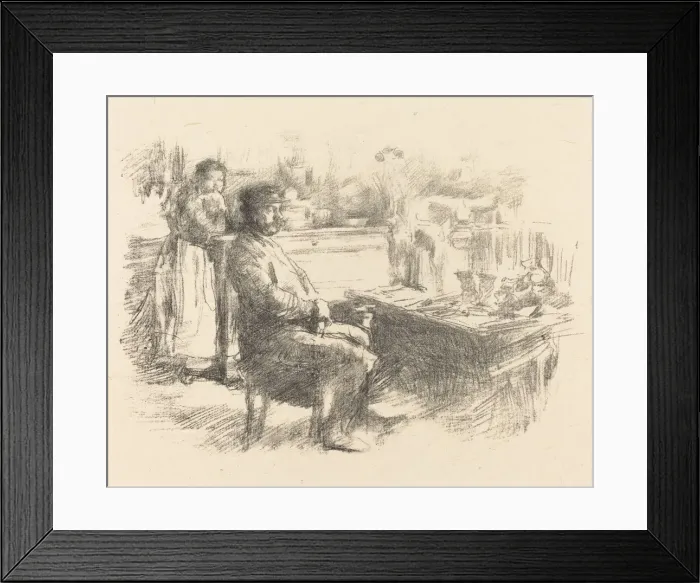 Framed Print : The Shoemaker, 1896. Creator: James Abbott McNeill Whistler Framed Print : The Shoemaker, 1896. Creator: James Abbott McNeill Whistler