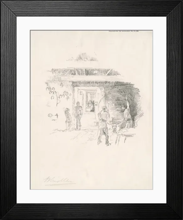 Framed Print : The Tyresmith, 1890. Creator: James Abbott McNeill Whistler Framed Print : The Tyresmith, 1890. Creator: James Abbott McNeill Whistler