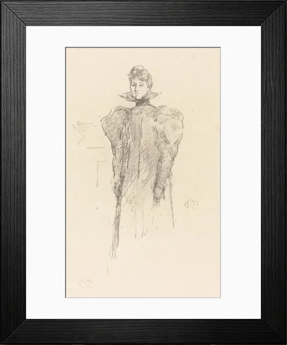 Framed Print : The Medici Collar, 1897. Creator: James Abbott McNeill Whistler Framed Print : The Medici Collar, 1897. Creator: James Abbott McNeill Whistler