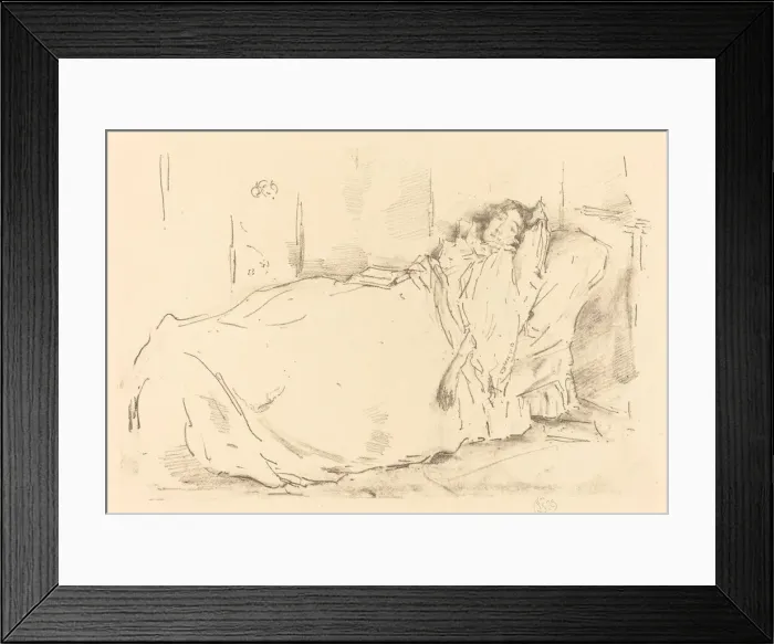 Framed Print : The Siesta, 1896. Creator: James Abbott McNeill Whistler Framed Print : The Siesta, 1896. Creator: James Abbott McNeill Whistler