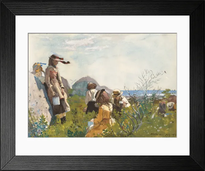 Framed Print : Berry Pickers, 1873. Creator: Winslow Homer Framed Print : Berry Pickers, 1873. Creator: Winslow Homer