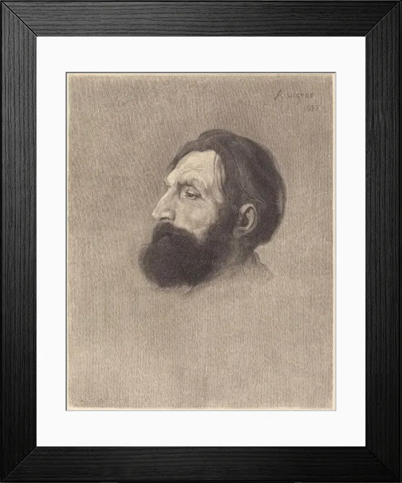 Framed Print : Auguste Rodin. Creator: Alphonse Legros Framed Print : Auguste Rodin. Creator: Alphonse Legros