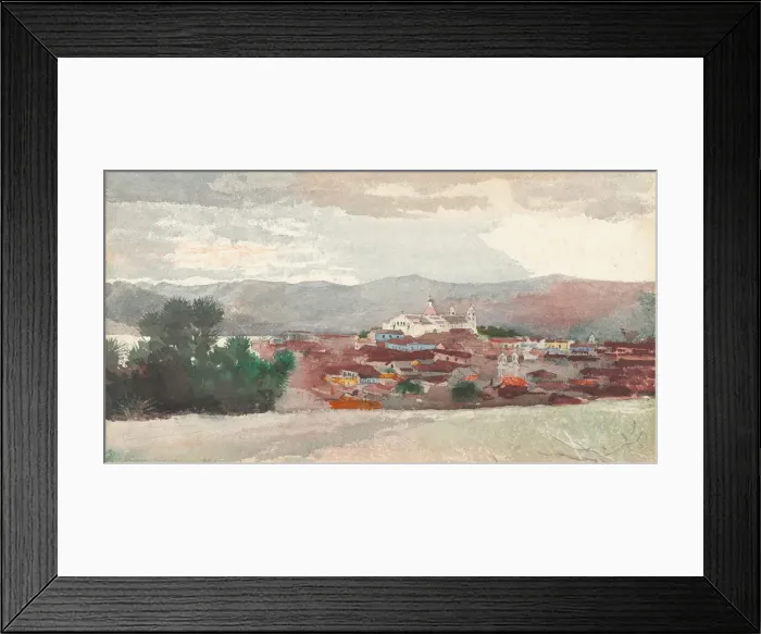 Framed Print : View of Santiago de Cuba, 1885. Creator: Winslow Homer Framed Print : View of Santiago de Cuba, 1885. Creator: Winslow Homer