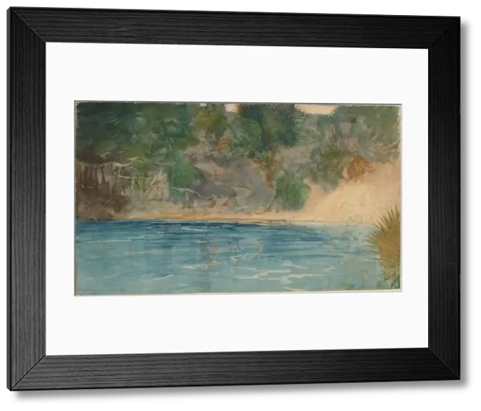 Framed Print : Blue Spring, Florida, 1890. Creator: Winslow Homer Framed Print : Blue Spring, Florida, 1890. Creator: Winslow Homer