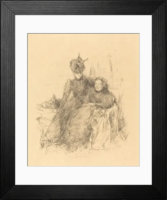 Framed Print : Mother and Daughter, 1897. Creator: James Abbott McNeill Whistler Framed Print : Mother and Daughter, 1897. Creator: James Abbott McNeill Whistler