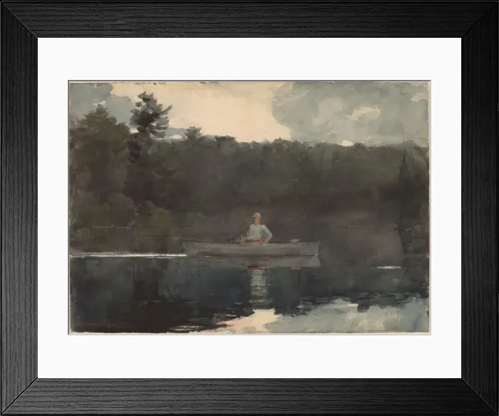 Framed Print : The Lone Fisherman, 1889. Creator: Winslow Homer Framed Print : The Lone Fisherman, 1889. Creator: Winslow Homer