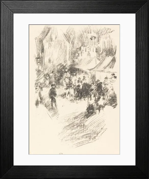 Framed Print : The Fair, 1895 / 1896. Creator: James Abbott McNeill Whistler Framed Print : The Fair, 1895 / 1896. Creator: James Abbott McNeill Whistler