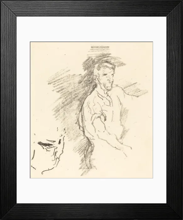 Framed Print : Sketch of a Blacksmith, 1895. Creator: James Abbott McNeill Whistler Framed Print : Sketch of a Blacksmith, 1895. Creator: James Abbott McNeill Whistler