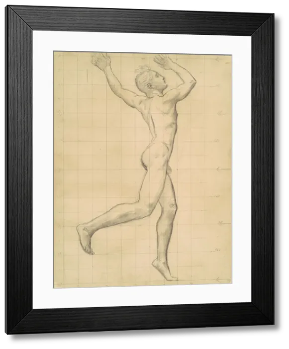 Framed Print : Study of Apollo for Apollo and Daphne, c. 1918. Creator: John Singer Sargent Framed Print : Study of Apollo for Apollo and Daphne, c. 1918. Creator: John Singer Sargent