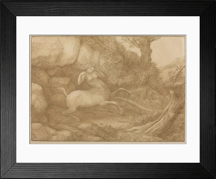Framed Print : Centaur Woman. Creator: Alphonse Legros Framed Print : Centaur Woman. Creator: Alphonse Legros
