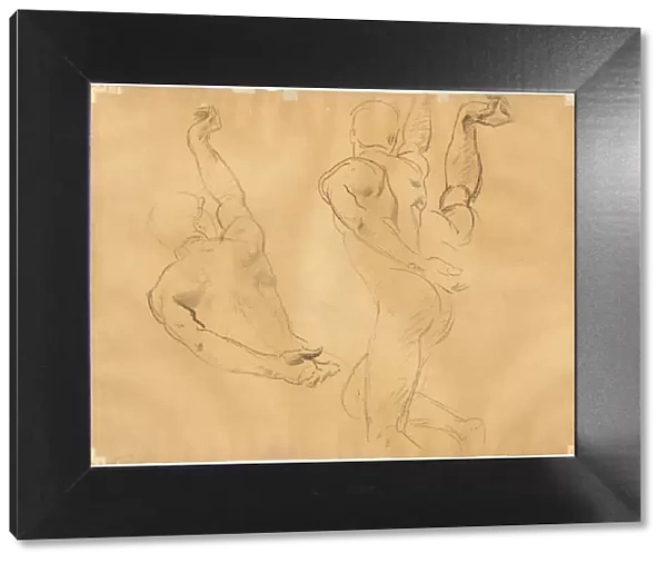 Studies of Male Nudes [verso], 1918-1919. Creator: John Singer Sargent