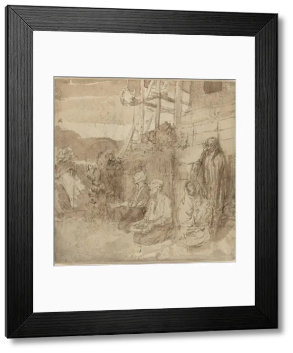 Framed Print : English Beggars. Creator: Alphonse Legros Framed Print : English Beggars. Creator: Alphonse Legros