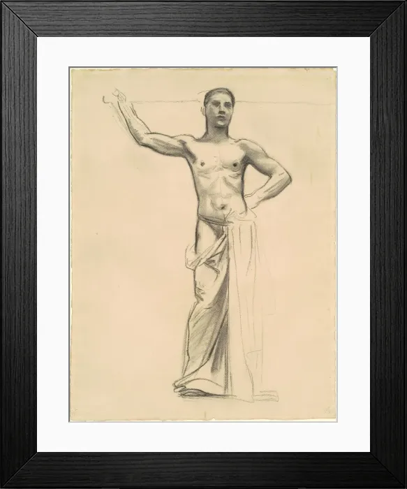 Framed Print : Study of Apollo for Apollo and the Muses, c. 1921 Framed Print : Study of Apollo for Apollo and the Muses, c. 1921