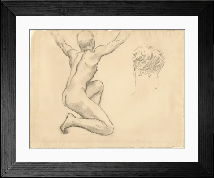 Framed Print : Studies for The Unveiling of Truth, 1922-1925. Creator: John Singer Sargent Framed Print : Studies for The Unveiling of Truth, 1922-1925. Creator: John Singer Sargent