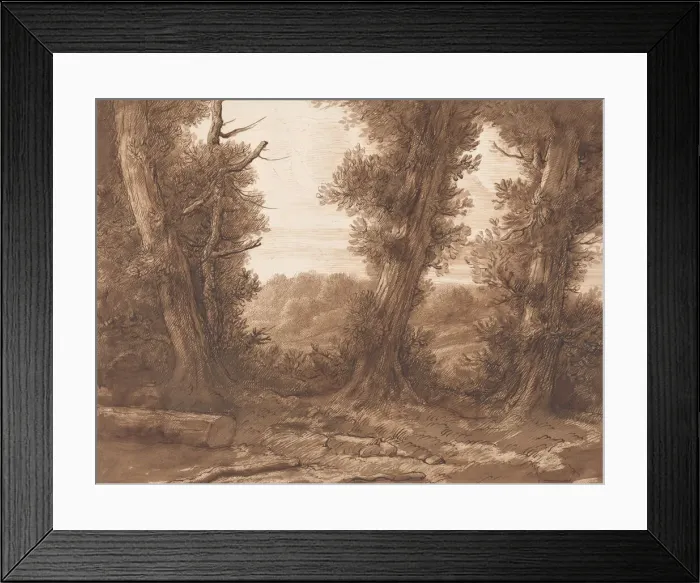 Framed Print : The Big Trees. Creator: Alphonse Legros Framed Print : The Big Trees. Creator: Alphonse Legros