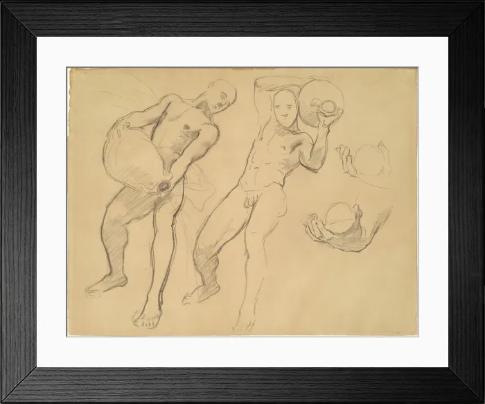 Framed Print : Studies of Notus for The Winds, 1922-1925. Creator: John Singer Sargent Framed Print : Studies of Notus for The Winds, 1922-1925. Creator: John Singer Sargent