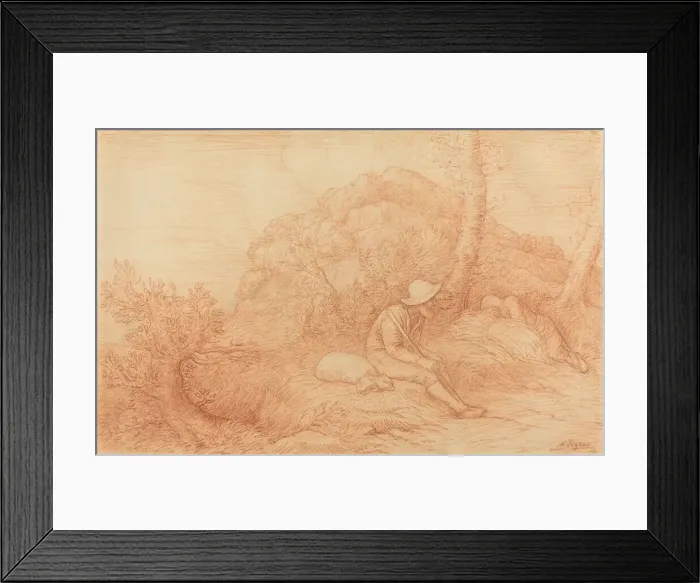 Framed Print : Rest. Creator: Alphonse Legros Framed Print : Rest. Creator: Alphonse Legros