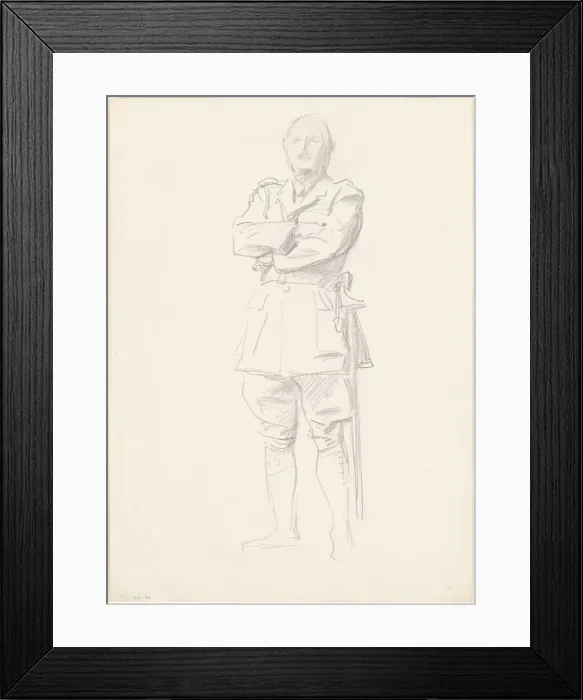 Framed Print : Study of General Louis Botha for General Officers of World War I, 1920-1922 Framed Print : Study of General Louis Botha for General Officers of World War I, 1920-1922