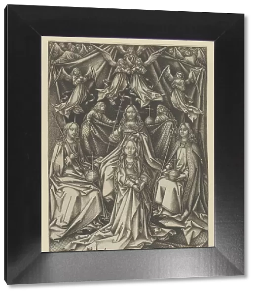 The Coronation of the Virgin, from The Life of the Virgin. Creator: Israhel van Meckenem